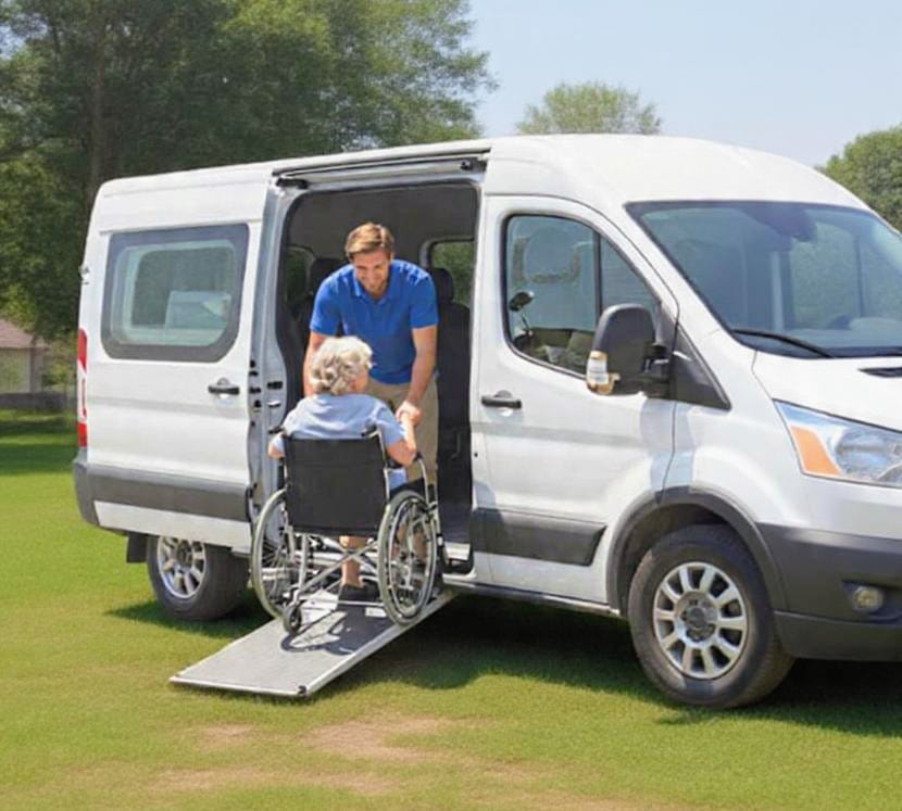 HappyMobi flyer showing friendly mobility assistance services
